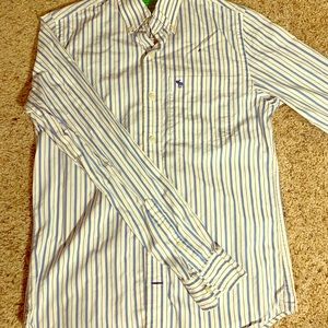 Abercrombie & Fitch mens small striped button down